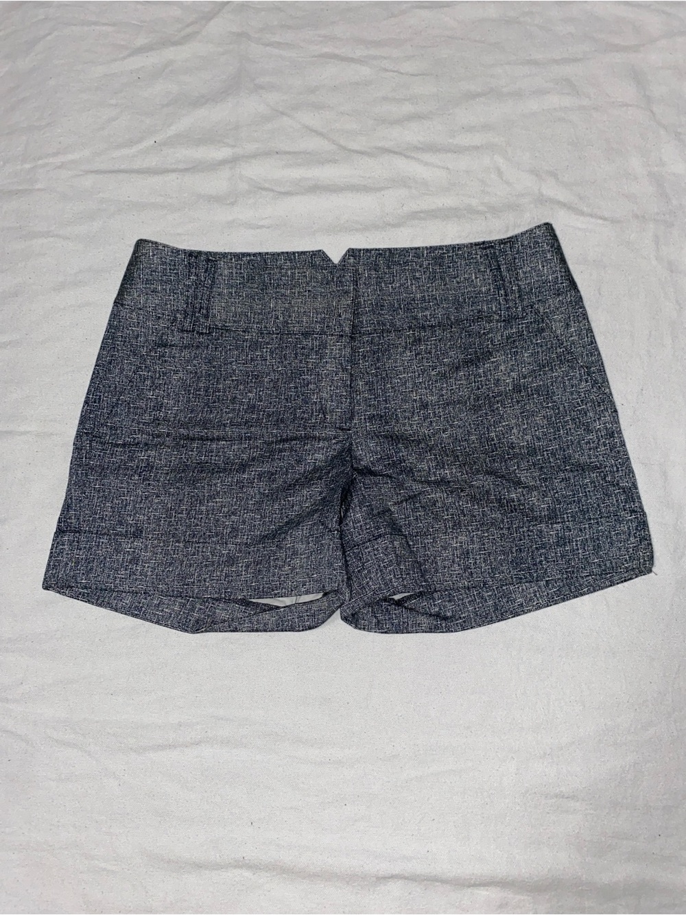Express High-Waist Textured Gray Dress Shorts